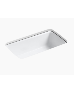 Kohler Cape Dory Cast Iron Sink, Undercounter, 5 Faucet Holes – White