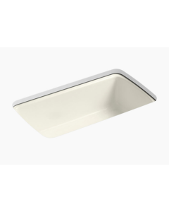 Kohler Cape Dory Cast Iron Sink, Undercounter, 5 Faucet Holes – Biscuit