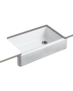 Whitehaven® Hayridge™ Under-mount Single-bowl Kitchen Sink with Tall Apron - White