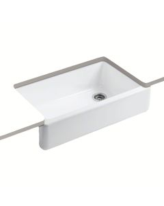 Kohler® Whitehaven® Cast Iron Sink, Tall Apron Front Sink Fits 36" Cabinets