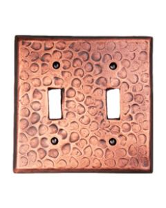 Copper Gang Switch Plate Double Switch