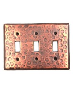Copper Gang Switch Plate Triple Switch