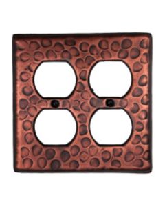 Copper Wall Plate Double Outlet