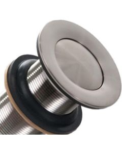 Brushed Nickel Traditional Pop-Up Drain Without Overflow