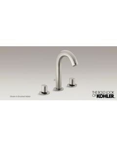 KOHLER® Oblo® Widespread bathroom sink faucet - Brushed Nickel