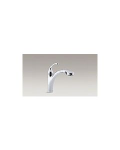 KOHLER® Forté® Kitchen Faucet With Color-matched Sprayhead - Polished Chrome