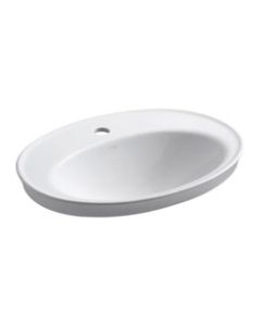 KOHLER® Serif® self-rimming lavatory sink, 1 Faucet Hole