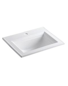 KOHLER® Memoirs® Stately drop-in lavatory sink, 1 Faucet Hole
