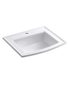 KOHLER® Archer® drop-in lavatory sink, 1 Faucet Hole