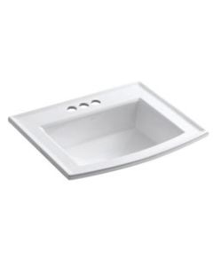 KOHLER® Archer® drop-in lavatory sink, 4" Centerset Faucet Holes
