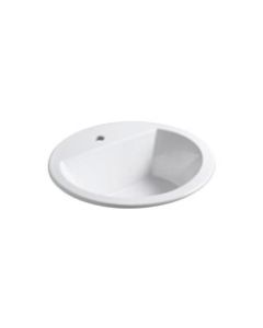 KOHLER® Bryant® round drop-in lavatory sink, 1 Faucet Hole