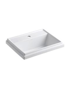 KOHLER® Tresham™ rectangular drop-in lavatory sink, 1 Faucet Hole