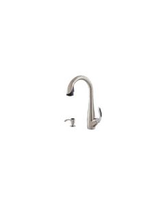 Pfister Nia Pull-Down Kitchen Faucet - Stainless Steel / Black