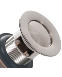Brushed Nickel Traditional Pop-Up Drain With Overflow
