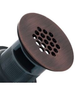 Tuscan Bronze Grid Drain With Overflow