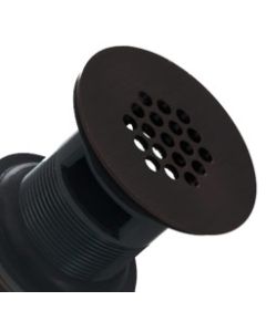 Oil Rubbed Bronze Grid Drain With Overflow