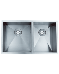 Zero Edge Axis 60/40 Stainless Steel Sink