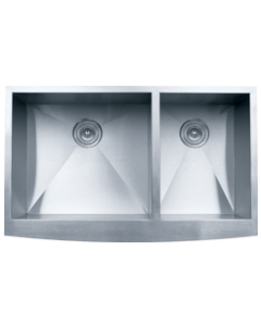 Zero Edge Cartesian 60/40 Stainless Steel Sink