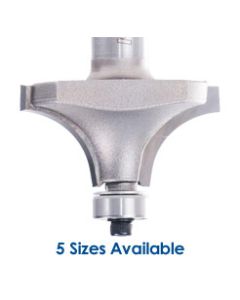 Amana Tool Rounding Over Edge Router Bits - 5 Sizes Available