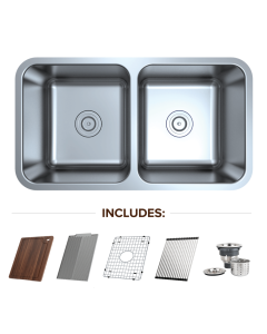Bella Ultra Tuscan 50/50 Stainless Steel Sink