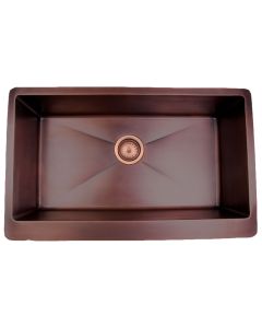 Santa Fe Sandia Brushed Finish Copper Sink