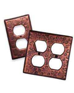Santa Fe Copper Outlet Switch Plates (2 Sizes)