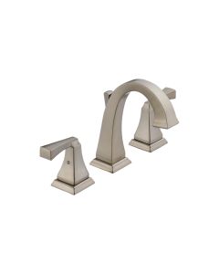 Delta DRYDEN Two Handle Widespread Lavatory Faucet - Brilliance Stainless