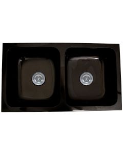 Santa Fe Pyrenees Stone Sink - Absolute Black