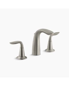 KOHLER® Refinia® Widespread Lavatory Faucet - Vibrant Brushed Nickel