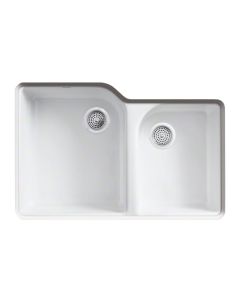 Kohler Executive Chef Undermount Cast Iron Sink, Drop-In, 4 Faucet Holes