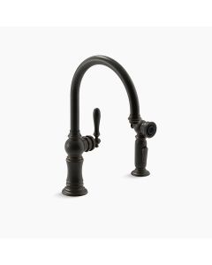 KOHLER® Artifacts® Two Hole Kitchen Faucet - Oil Rubbed Bronze