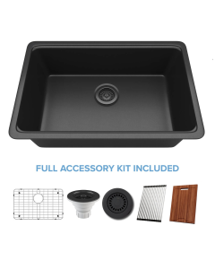 Lexicon 1030 Dual-Mount Workstation Quartz Sink + Accessory Package