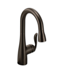 Moen Arbor One Handle High Arc Pull-Down Bar/Entertainment Faucet Oil Rubbed Bronze
