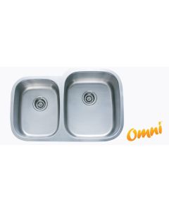 Omni Delta Reverse 40/60 16-Gauge Stainless Steel Sink