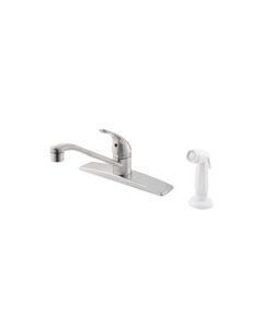 Pfister Pfirst Series Single Handle Kitchen Faucet With Side Spray - Stainless Steel