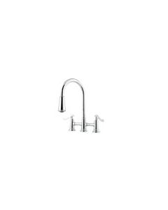 Pfister Ashfield Double Handle Kitchen Faucet - Polished Chrome