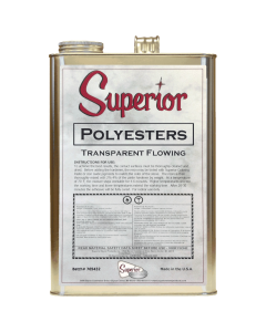 Superior Polyester Transparent Flowing Adhesive (1 Gallon)