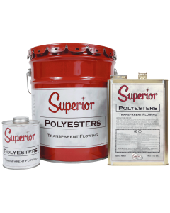 Superior Polyester Transparent Flowing Adhesives