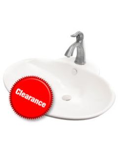 Pure Clam Porcelain Ceramic Sink - White