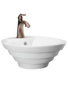 Pure Crucible Porcelain Ceramic Sink - White