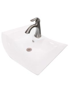 Pure Flare Porcelain Ceramic Sink - White