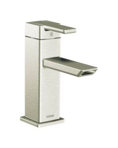 Moen 90 Degree One Handle Low Arc Vessel Faucet Brushed Nickel