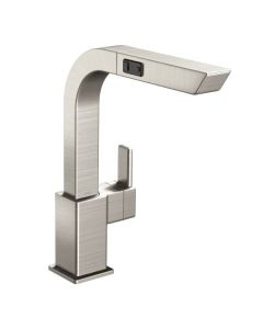 Moen 90 Degree One Handle High Arc Pull-Out Kitchen Faucet Spot Resist Stainless
