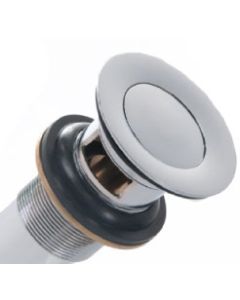Polished Chrome Pop-Up Drain With Overflow