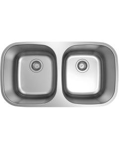 UBuilder U227 32" 50/50 Double Bowl Undermount Sink
