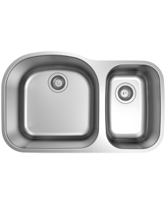 UBuilder U272 70/30 Offset Double Bowl Undermount Sink