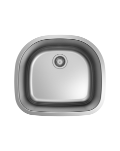 UBuilder U340 D-Shaped Single Bowl Undermount Sink