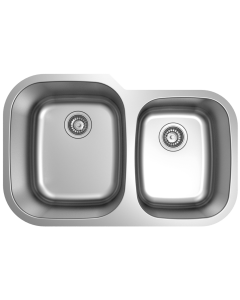 UBuilder U360 60/40 Offset Double Bowl Undermount Sink