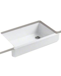 Kohler® Whitehaven® Cast Iron Sink, Short Apron Front Fits 36" Cabinets