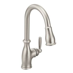Moen Brantford One Handle High Arc Pulldown Kitchen Faucet Spot Resist Stainless